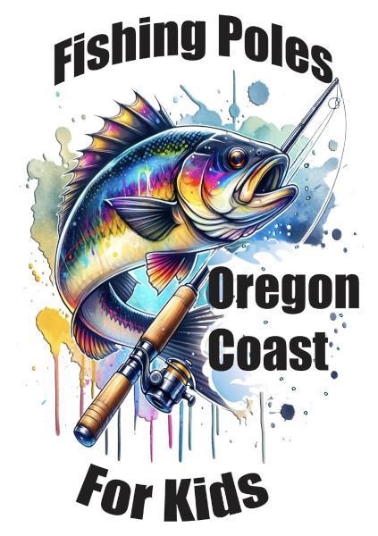 Oregon Coast Fishing Poles for Kids Logo